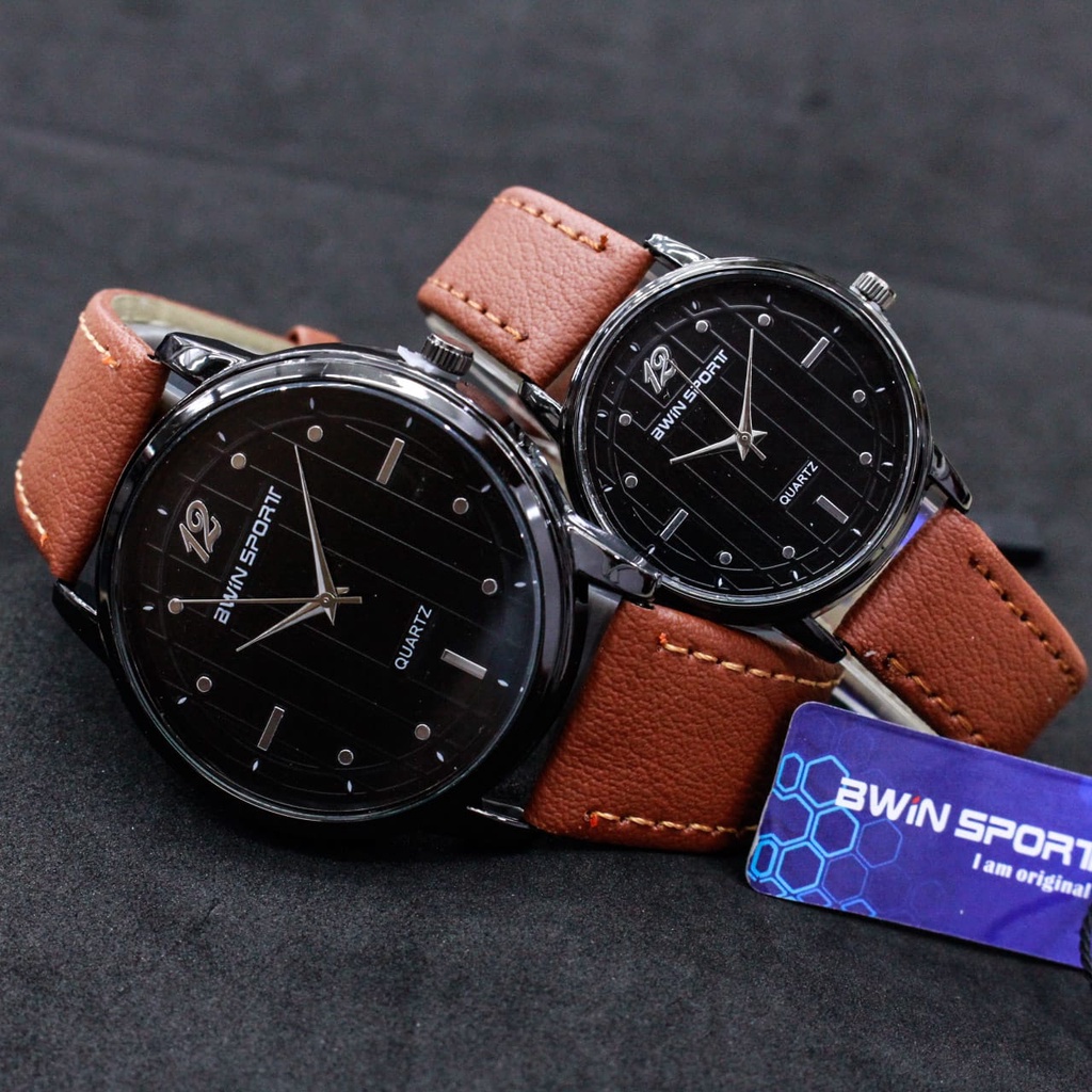 JAM TANGAN CEWEK/COWOK COUPLE AWINSPORT TERBARU/JAM TANGAN FASHION AWINSPORT/