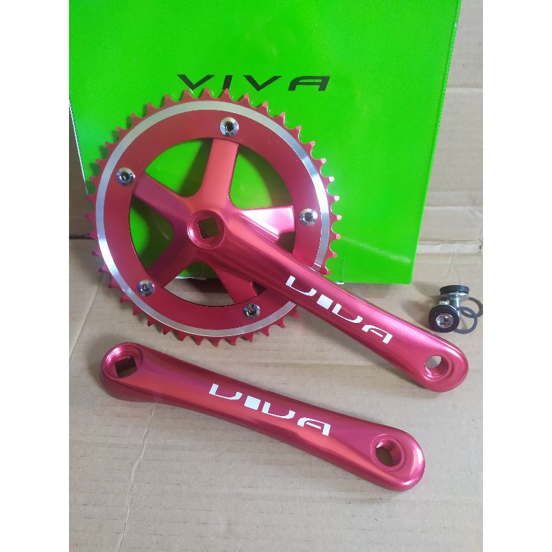crank fixie 42T viva alloy merah