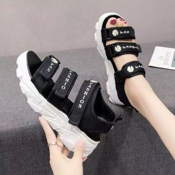 Sandal Wanita 3.3 FASHION SALE ☞ SANDAL WANITA GUNUNG/SANDAL KASUAL WANITA IMFORT BUNGA FASHION TERM