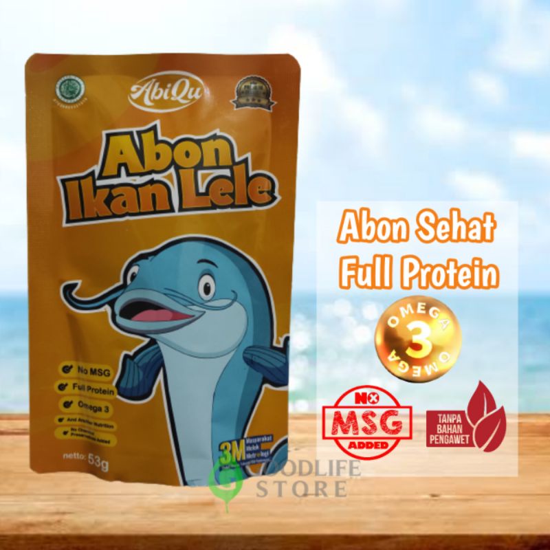 

Abon Ikan Lele Abiqu Abon Bayi Kemasan Pouch 53 gram Non MSG Abon Balita Mpasi