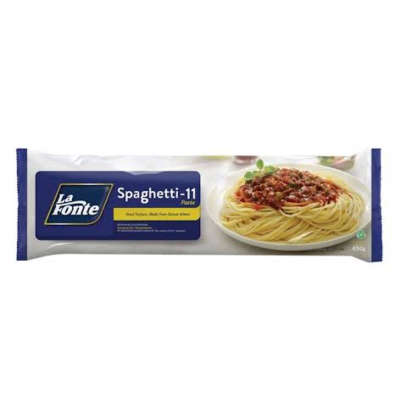 Lafonte Spaghetti-11 Pasta 450 Gram/ La Fonte Spageti 450 Gram