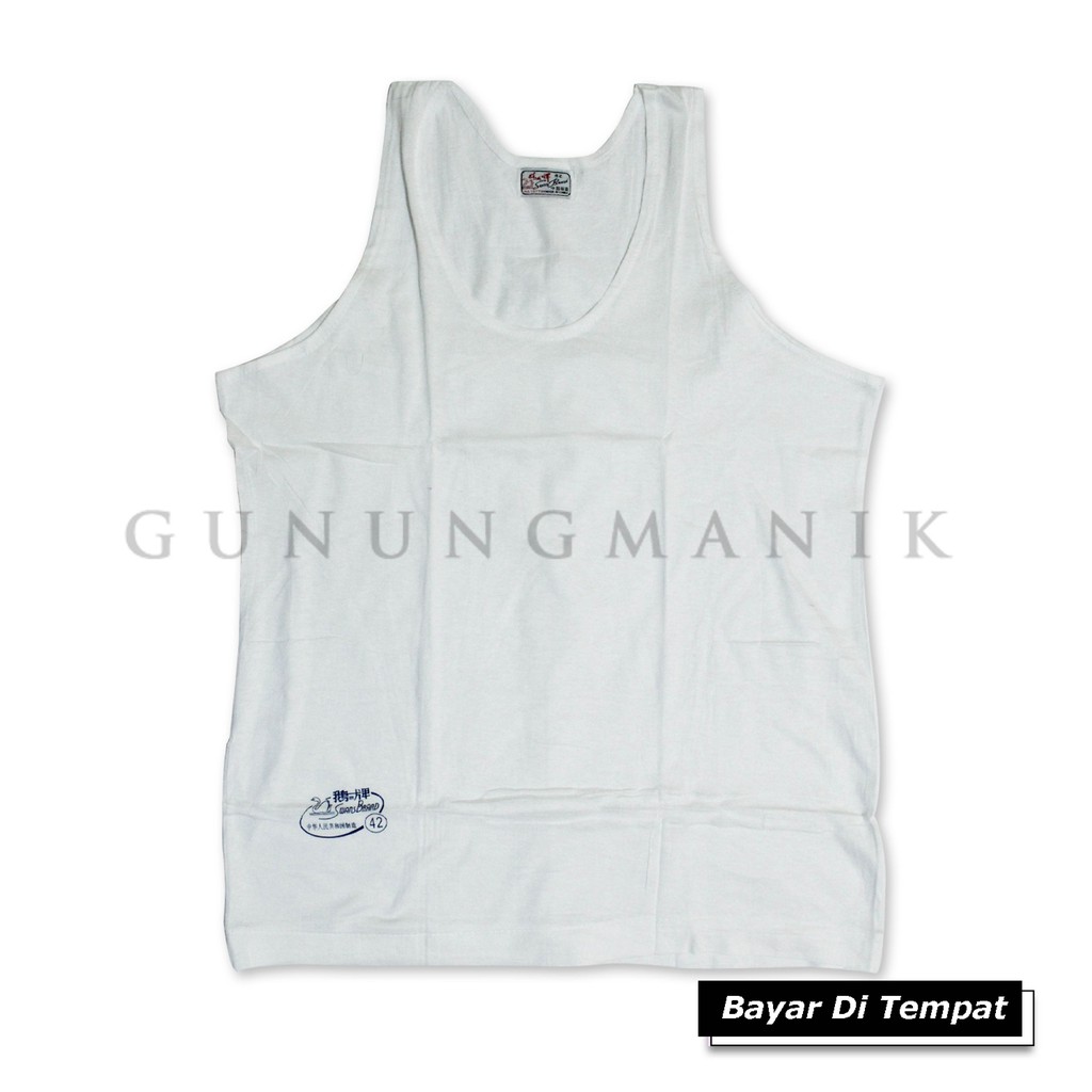 PAKAIAN DALAM PRIA DEWASA SINGLET SWAN ISI 3 PCS HARGA TERMURAH UKURAN 34.36.38.40.42