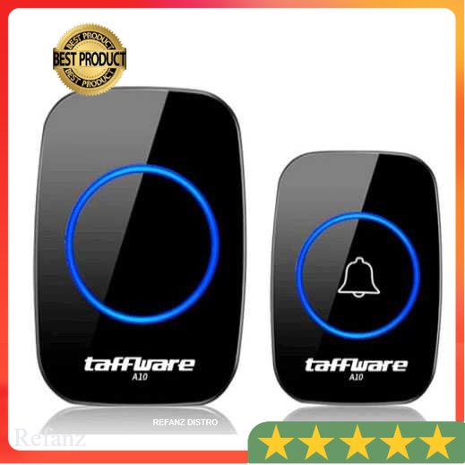 Bel Pintu Rumah Tanpa Kabel Wireless Remote Doorbell 38 Nada 1PCS Receiver Taffware A10