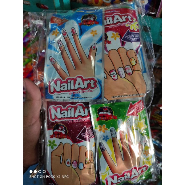 stiker kuku / nail Art 1 pcs murah