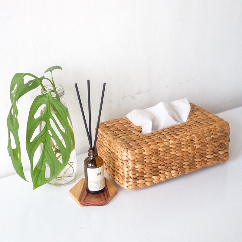 Box Tisu Enceng/Seagrass/Banana Natural