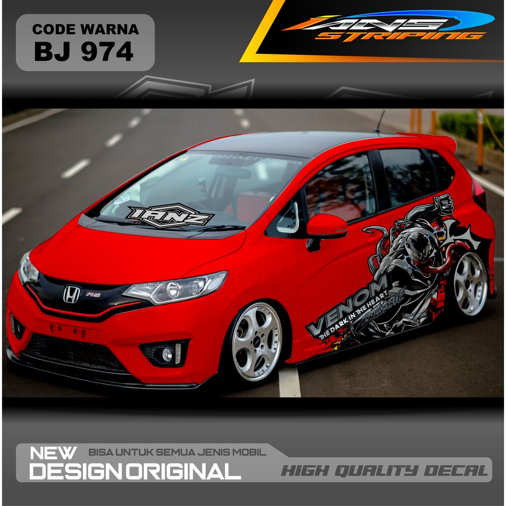 DECAL STICKER MOBIL JAZZ / STIKER MOBIL BRIO / DECAL STIKER MOBIL SWIFT / STIKER MOBIL TOYOTA  / STIKER YARIS AYLA