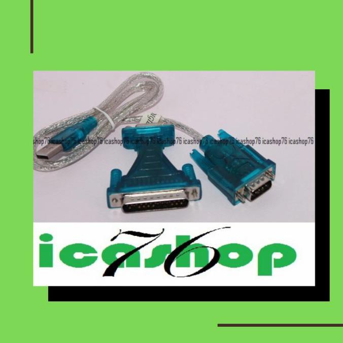 Spesial Kabel Konverter Usb To Rs232 Db9 Serial With Adapter Db9 To Db25 Berkualitas