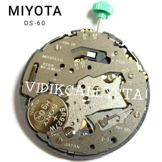 Miyota OS60 OS 60 Mesin jam Tangan Movement Japan Miyota OS-60