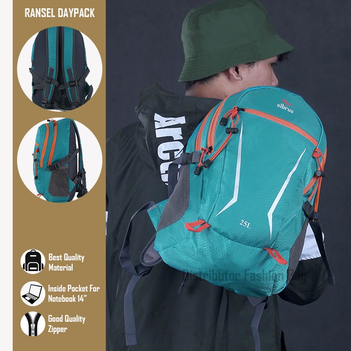 Justrue Backpack Pria 25 LIter Tas Ransel Hiking 25L 200