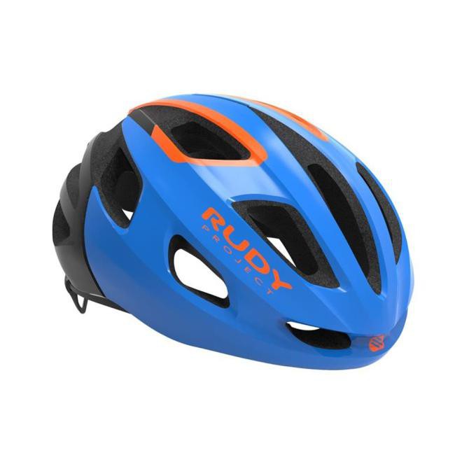 Rudy Project Helmet Strym Blue - Orange (Shiny) - Sm
