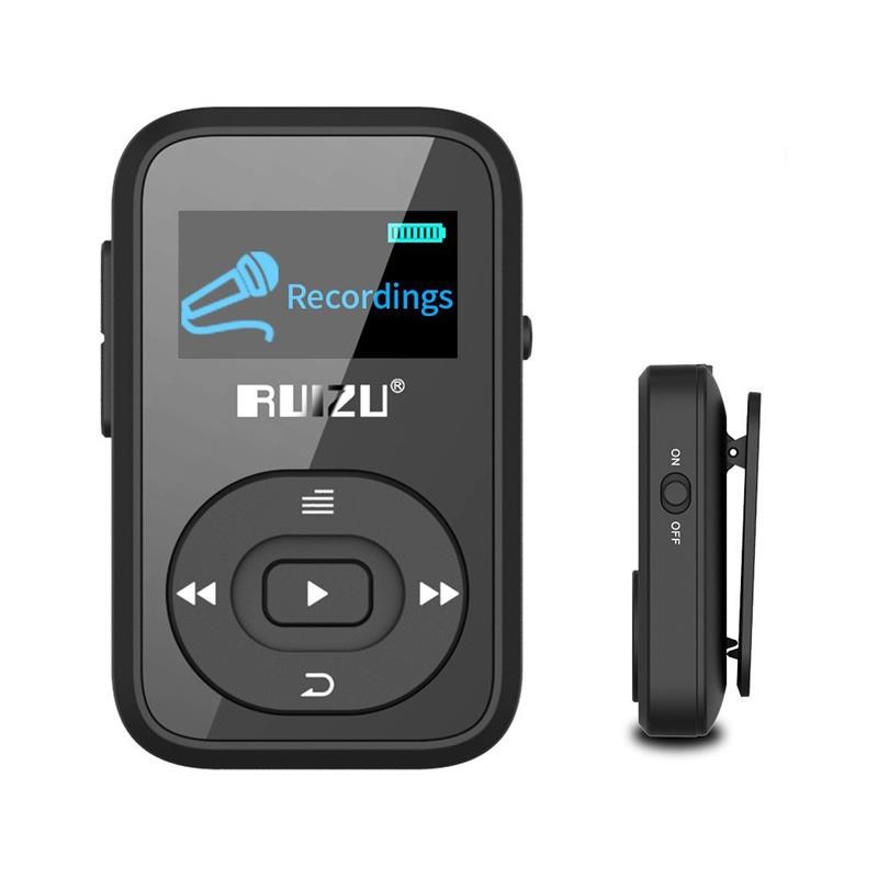 Ruizu X26 Sport Bluetooth HiFi DAP MP3 Player 8GB - Black