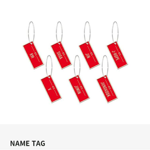 NAME TAG BTS LOVE YOURSELF TOUR JAPAN