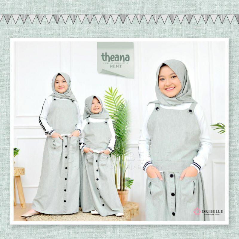 SETELAN ROK • THEANA ORIBELLE • SET HIJAB || Oribelle