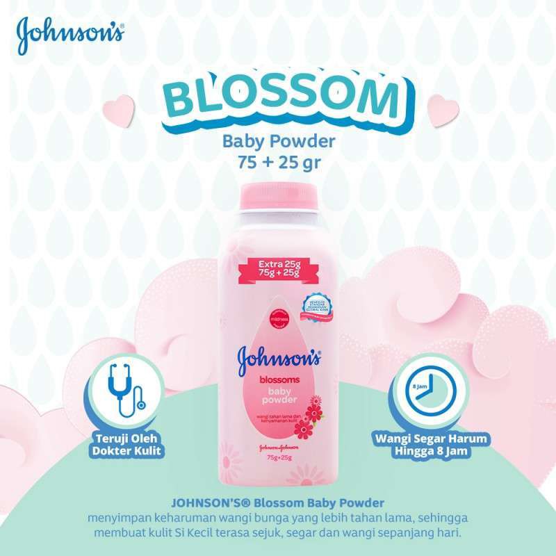 Johnson's Baby Powder 75gr + 25gr Bedak Bayi