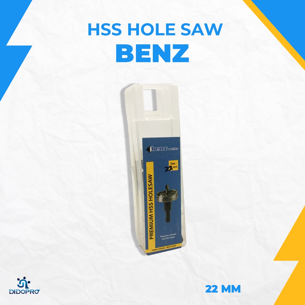 Hole Saw Besi 20mm BENZ / Holesaw Besi 20 mm / Mata Bor Besi 20mm HSS