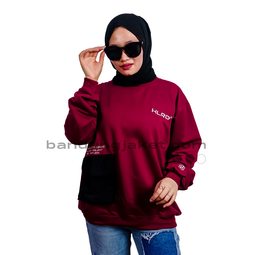 HOLYRIDER Sweatshirt Pocket Down Maroon