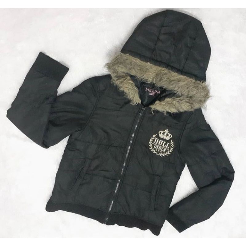 [Liz Lisa Doll] Jaket Bulu Import / Jaket Parasut Bulu / Jaket Coat Branded / Jaket Wanita Import