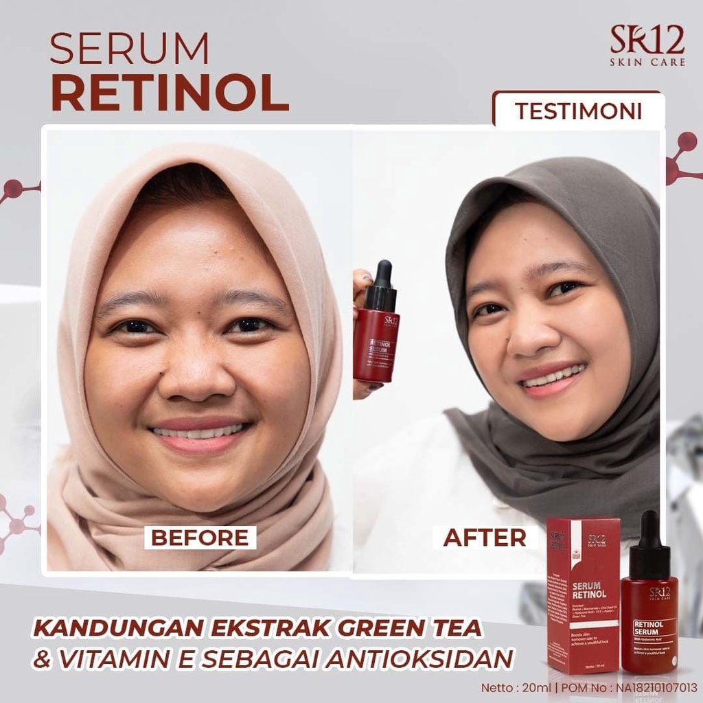 SERUM RETINOL SR12/SERUM WAJAH/SERUM GLOWING