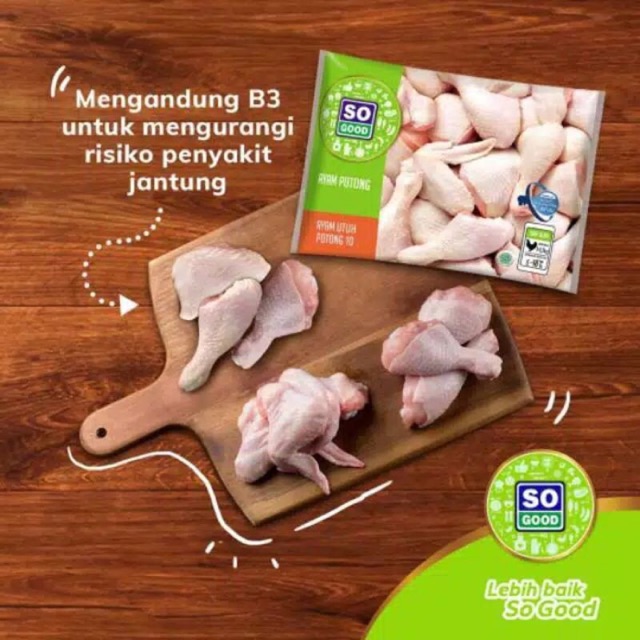 

Ayam potong 10 pcs SO GOOD berat 1.1kg