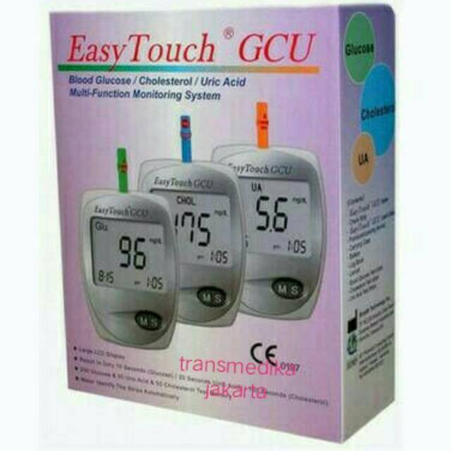 EASYTOUCH GCU ALAT CEK GULA DARAH KOLESTEROL DAN ASAM URAT / ALAT EASY TOUCH GCU 3 IN 1 ALAT GCU