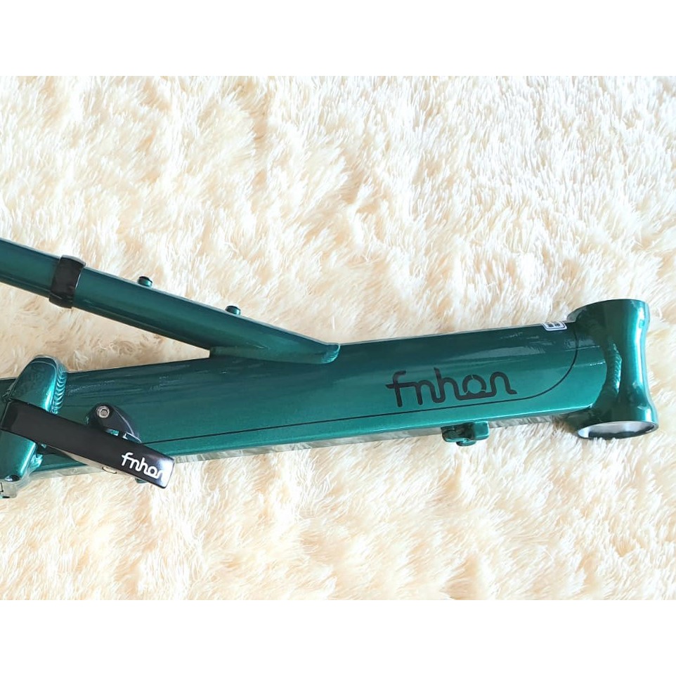 FRAME SET FNHON MONSOON 20 inch HIJAU GREEN DISCBRAKE ALUMUNIUM Frame fork 22 inch disc brake Sepeda Seli Monson Moonsoon Moonson not Blast Gust Storm Tornado