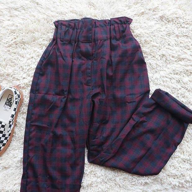PANTS SMOLAY RED TARTAN