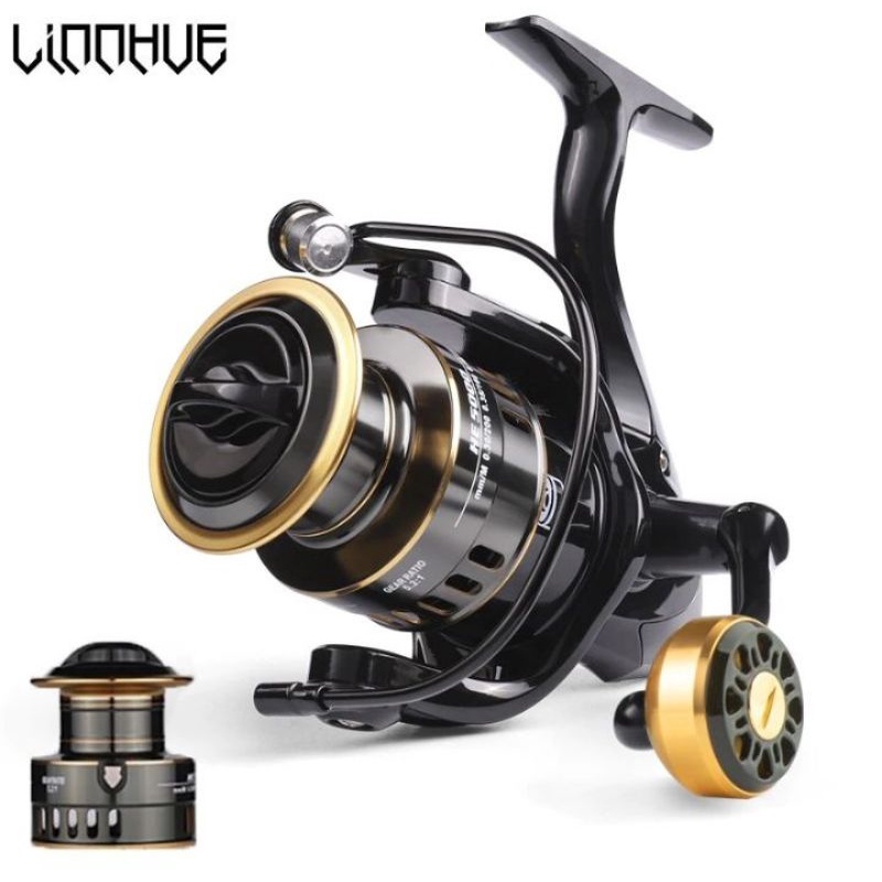 LINNHUE HE2000 Series Reel Pancing Spinning Fishing Reel 5.2:1 Gear Ratio 10Kg