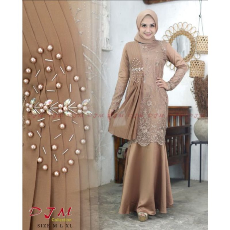 REALPICT !!! Gamis Modern Duyung  DJM / Gamis Pesta / Gamis Pesta Mewah / Kebaya Wisuda / Kebaya Modern / Kebaya Gamis