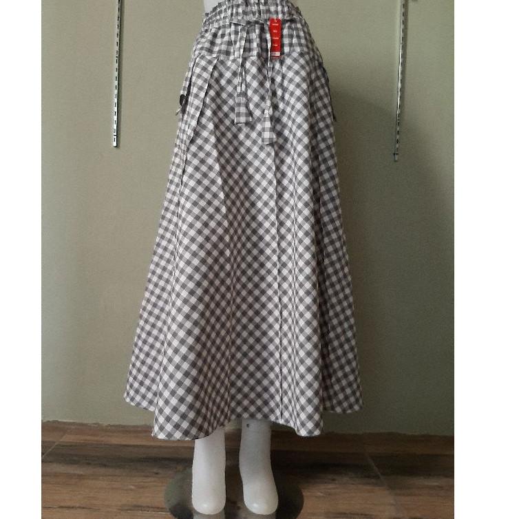 Terbaru.. ROK KOTAK KATUN/ROK KOTAK PAYUNG/ROK KOTAK PANJANG