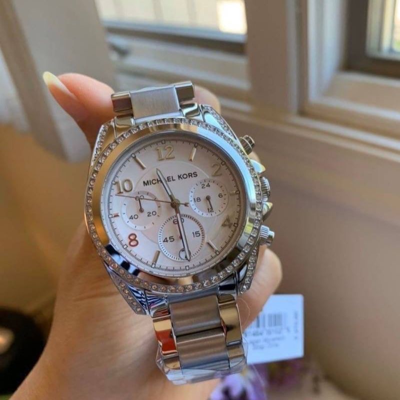 JAM TANGAN PRIA WANITA | RANTAI | KULIT | KARET | MURAH | MICHAEL KORS - TIPE MK-5165 STRAP ALL STAI