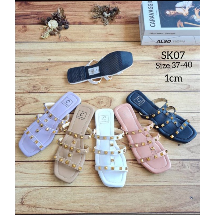 ABBUSHOES Sk 07 flat teflek stut andira 1cm