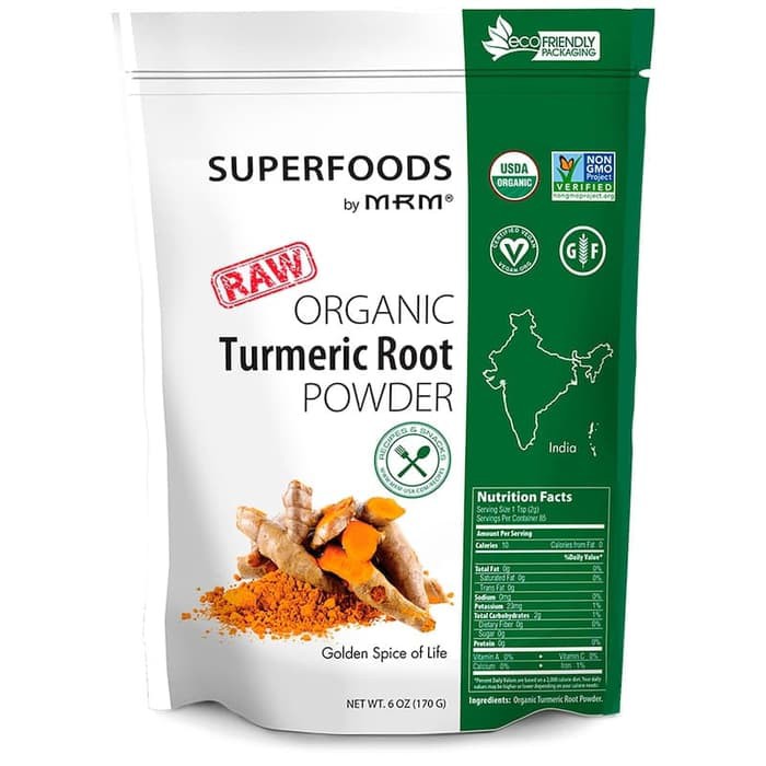 

MRM Superfoods Raw Organic Turmeric Powder - MRM Turmeric - Tumeric