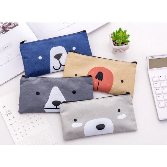 

Dompet Pensil Kain Kanvas Motif doggy