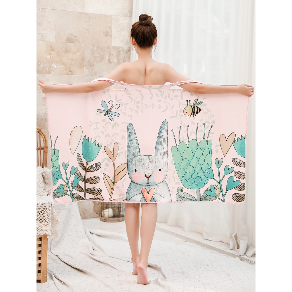 Handuk Mandi Bahan Katun Cepat  Kering  Menyerap Air  Untuk 