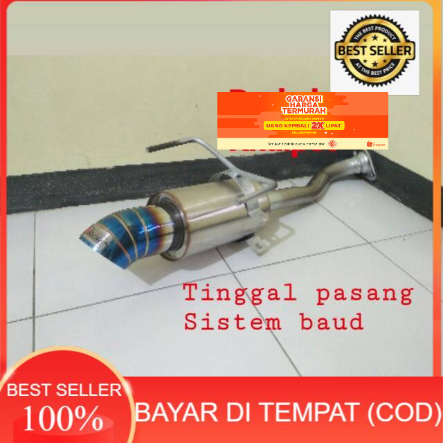 Knalpot Mobil Bolt on HONDA BRIO pemasang sistem baut Muffler JS RACING