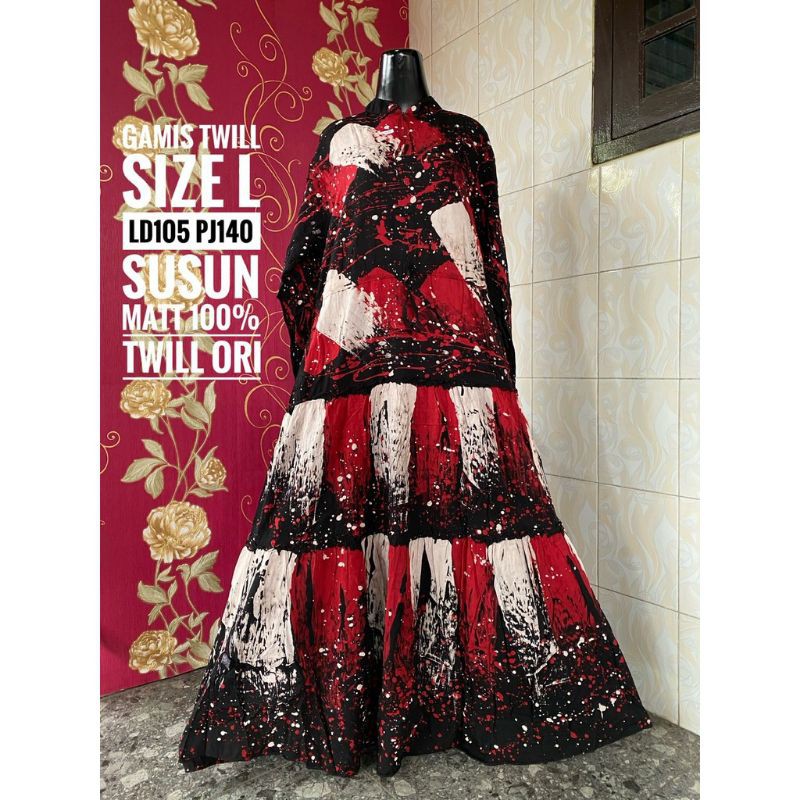Gamis twill ori size L