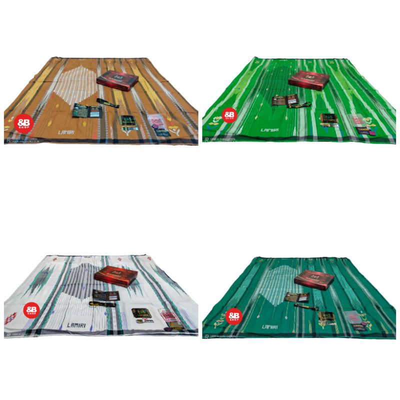 sarung lamiri SGT songket gunung putih/coklat/hijau muda/hijau tua