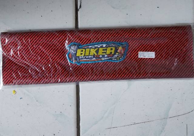 Sarung Jok Kulit Jok Motor Karbon thailand logo Bordir Bahan Tebal Lentur Dan Kuat