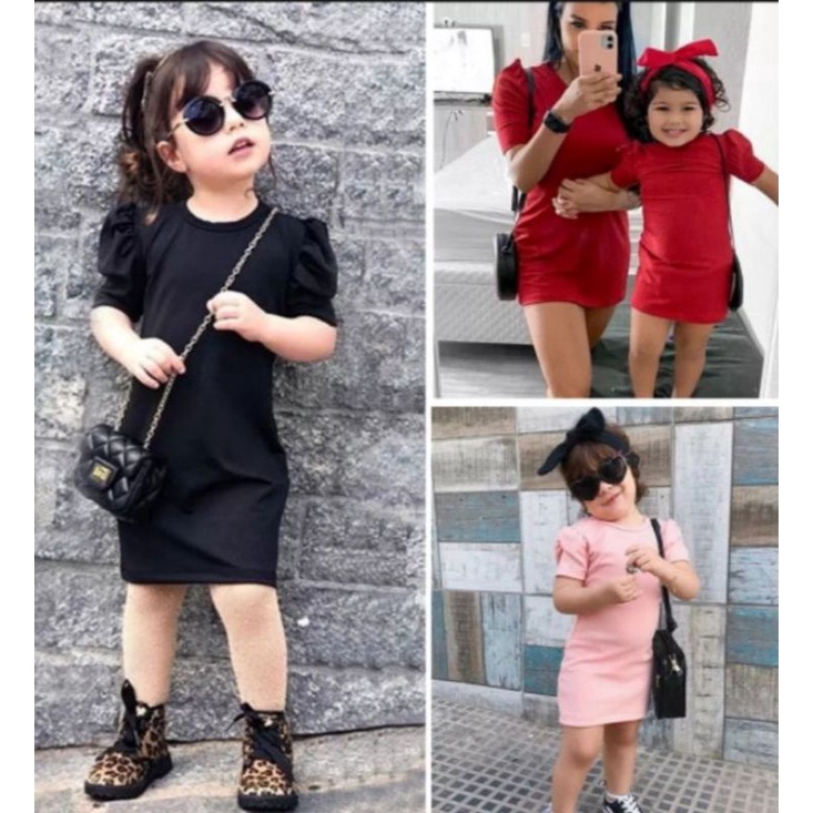 Jual Baju Rajut Anak Perempuan Dress Rajut Lengan Balon 2-4th Dress ...