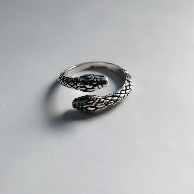 Double-headed Snake Ring Accessories Trendy Creative Fashion Personality Retro