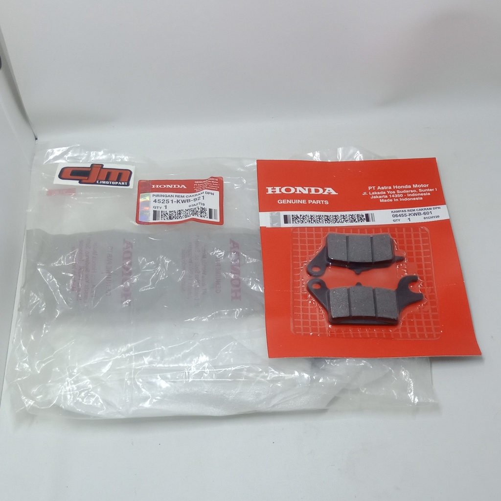 PAKET PIRINGAN DEPAN DISPAD DEPAN BLADE REVO ABSOLUTE BERKUALITAS ORIGINAL