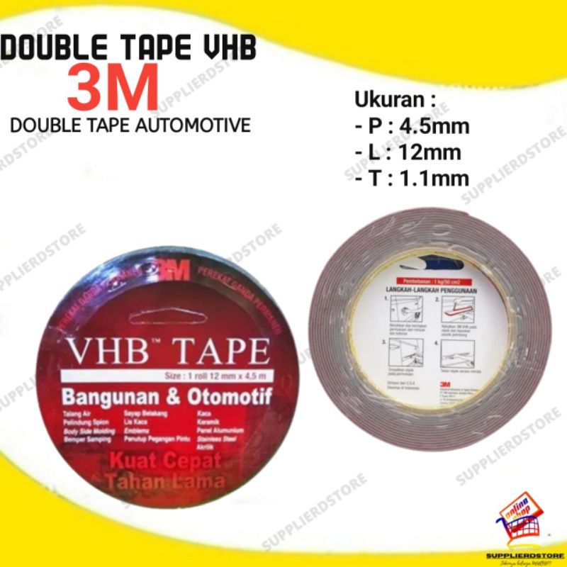 

Double Tape 3M VHB - Perekat Otomotif Kuat Lengket