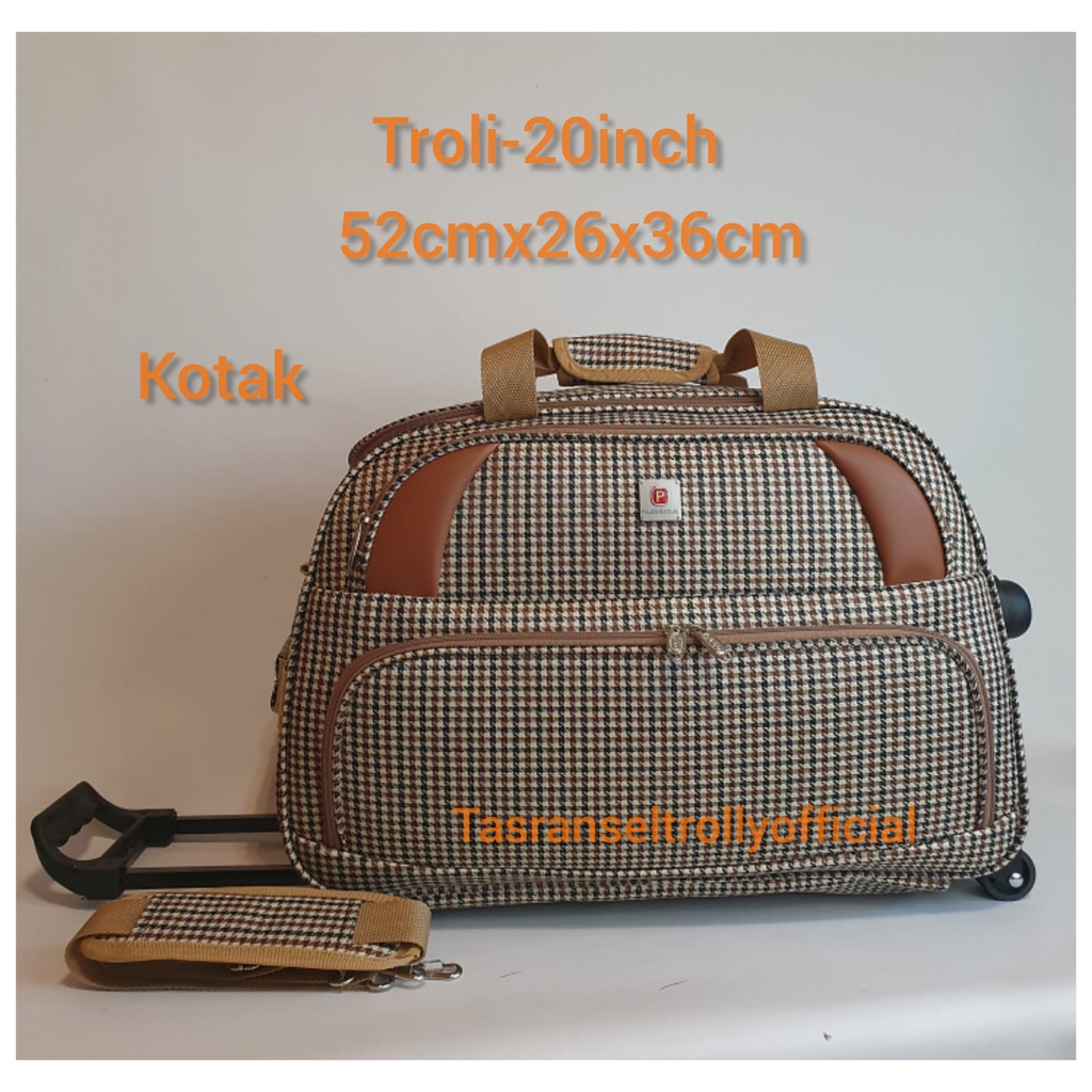 Tas Pakaian Troli Polo Interclub 52cmx26x36cm ukuran medium original