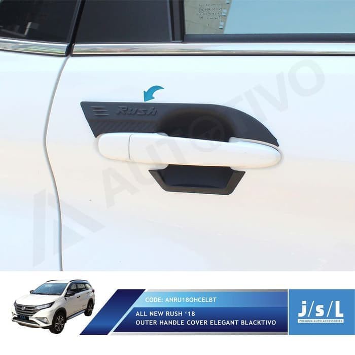 Outer Handle Mangkok Pintu All New Rush 2018 Hitam Doff