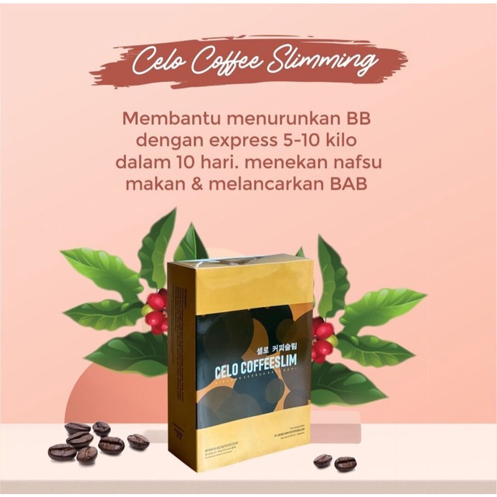 CELO COFFEE SLIMMING 10 SACHET ORIGINAL / COFFEE SLIM