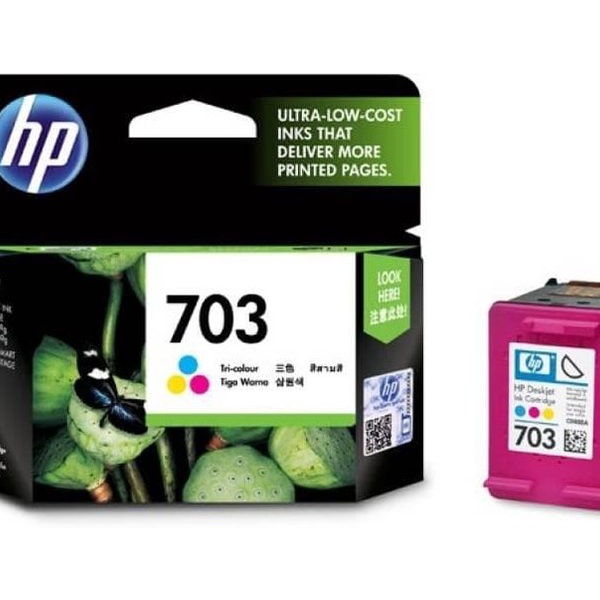 PAKET TINTA HP 704 BLACK &amp; COLOUR ORIGINAL