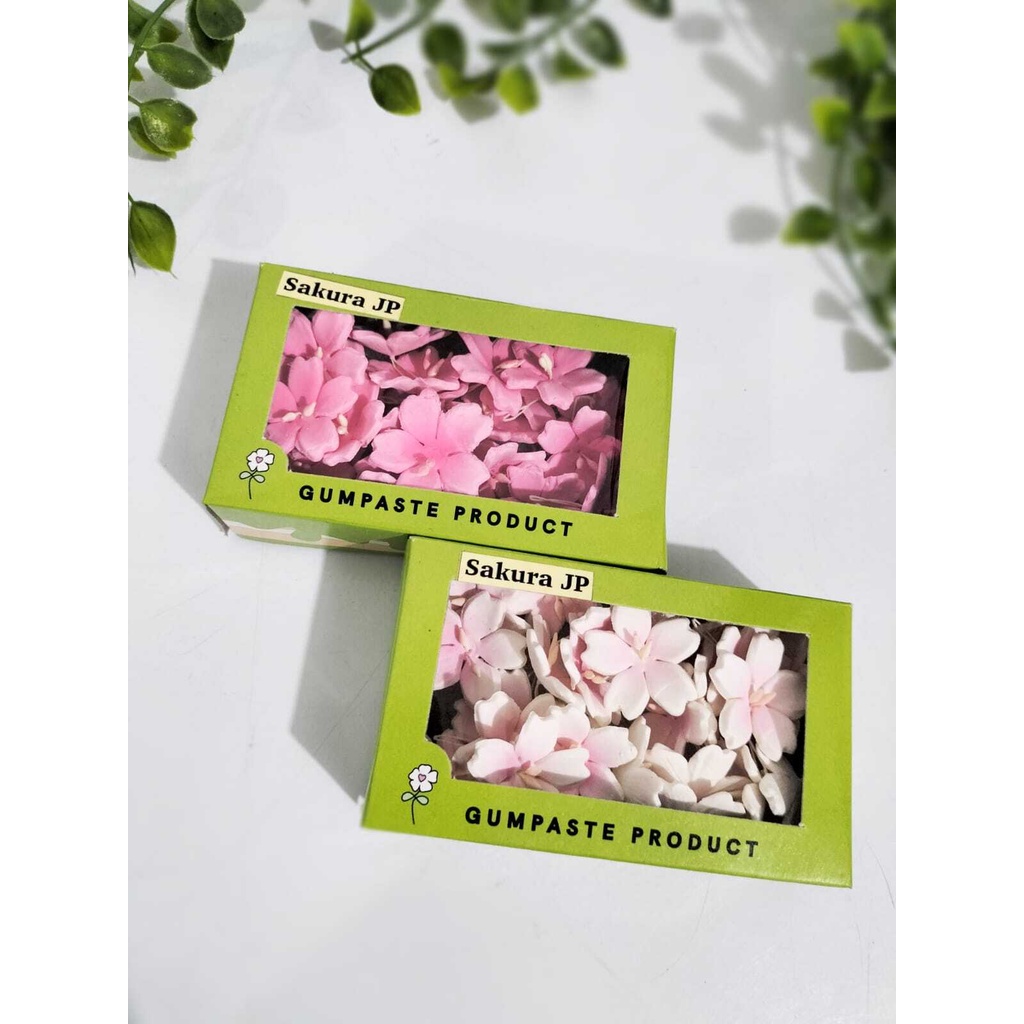 

Gumpaste Bunga Sakura JP Topping Penghias Kue Edible Aman dimakan