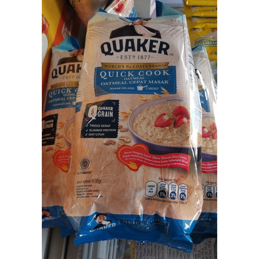 

Quaker Quick Cook Oatmeal 800 gr