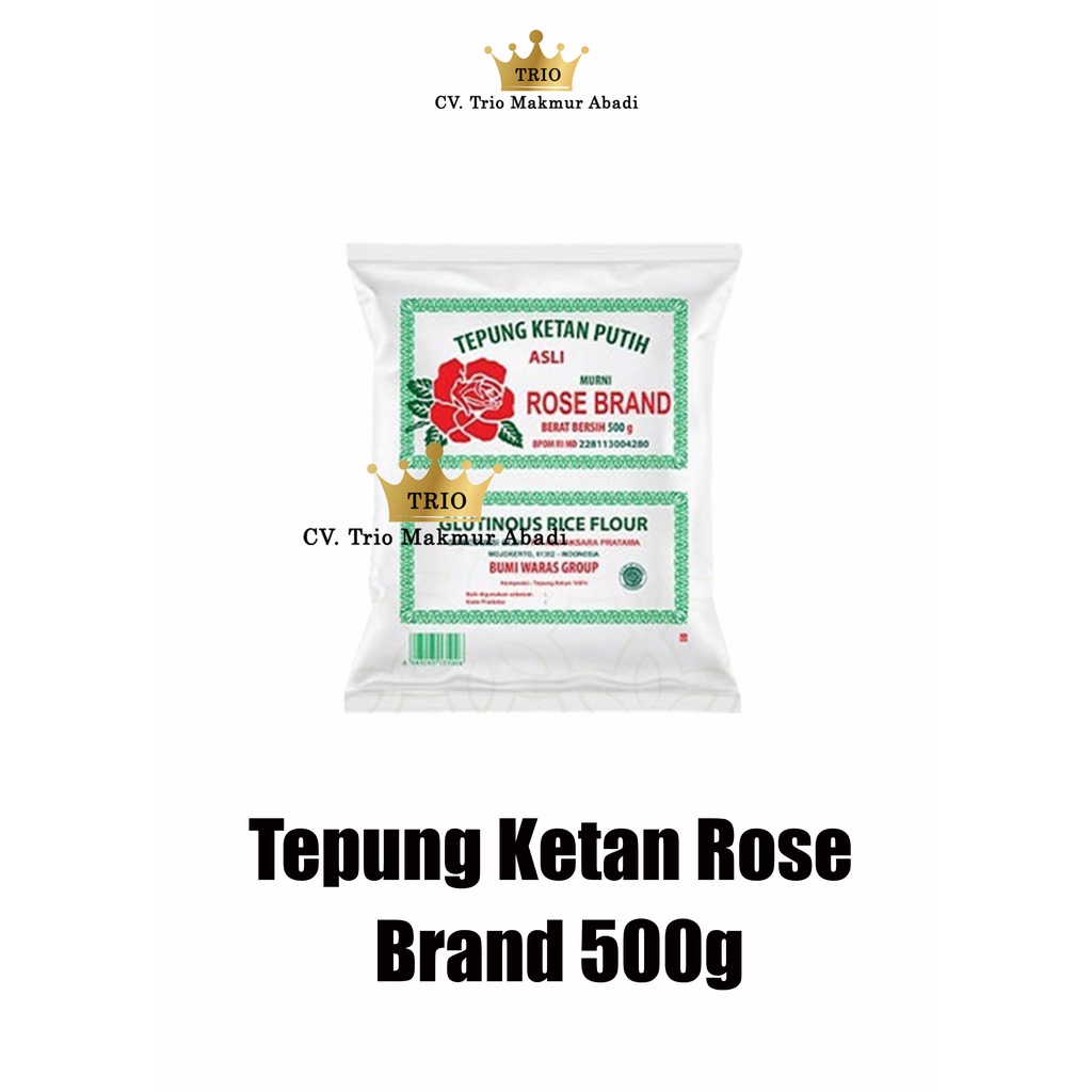 

Tepung ketan putih rose brand 500g