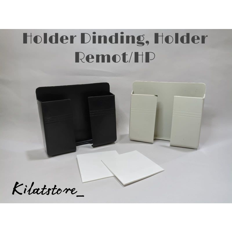 holder hp tempel dinding rak hp remot tempel tembok wall phone holder gantungan hp remot HOL53